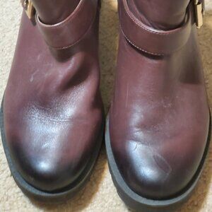 LIKE NEW, BROWN LEATHER VIONIC BOOTS, SIZE 7 1/2
